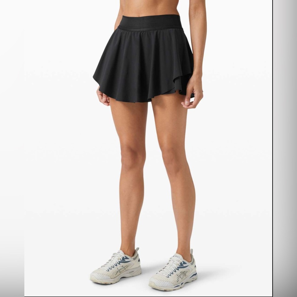 Lululemon Court Rival Skirt (Regular) | Size 6 | Black